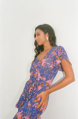 Florence Blue Maxi Party Dress