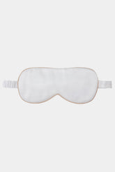 Silk Sleep Mask Ivory-Caramel
