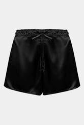 The Lady Silk Shorts Crystal Black