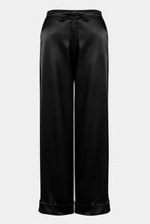 The Lady Silk Pants Crystal Black