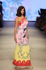 Dolphin Hand Beaded Maxi Dress