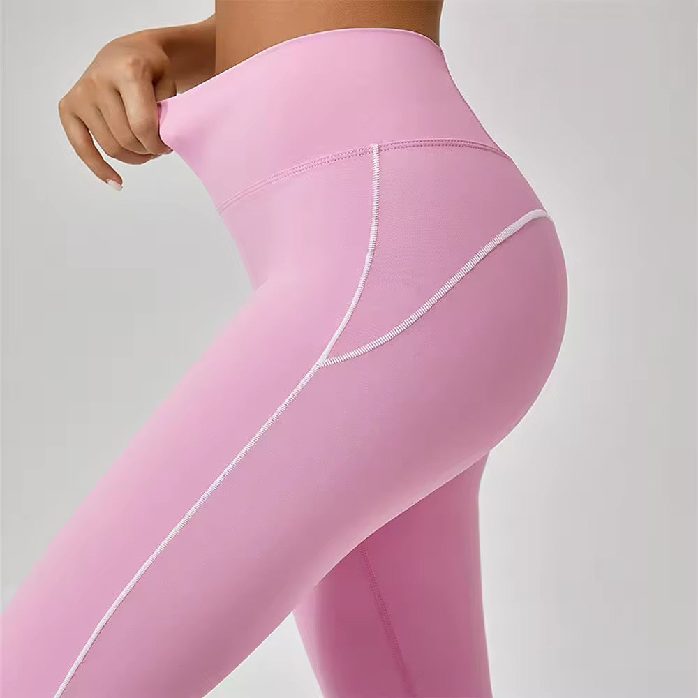 Flared Pilates Leggings and Sports Bra