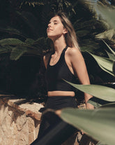 Sustainable Activewear Cleo Top Black