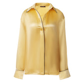 The Lady Silk Shirt Panna Cotta