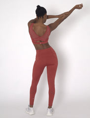 POWERFLOW HIGH-RISE POWER LEGGINGS BURNT ORANGE