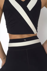 YOGAFLOW WRAP WAIST LEGGINGS DUO BLACK