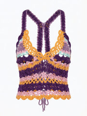 Crochet Purple Crop Top