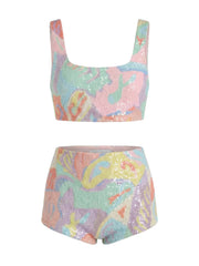 Boston Pastel Reef Crop Top