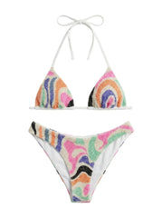 Ocean Wave White Bikini Top
