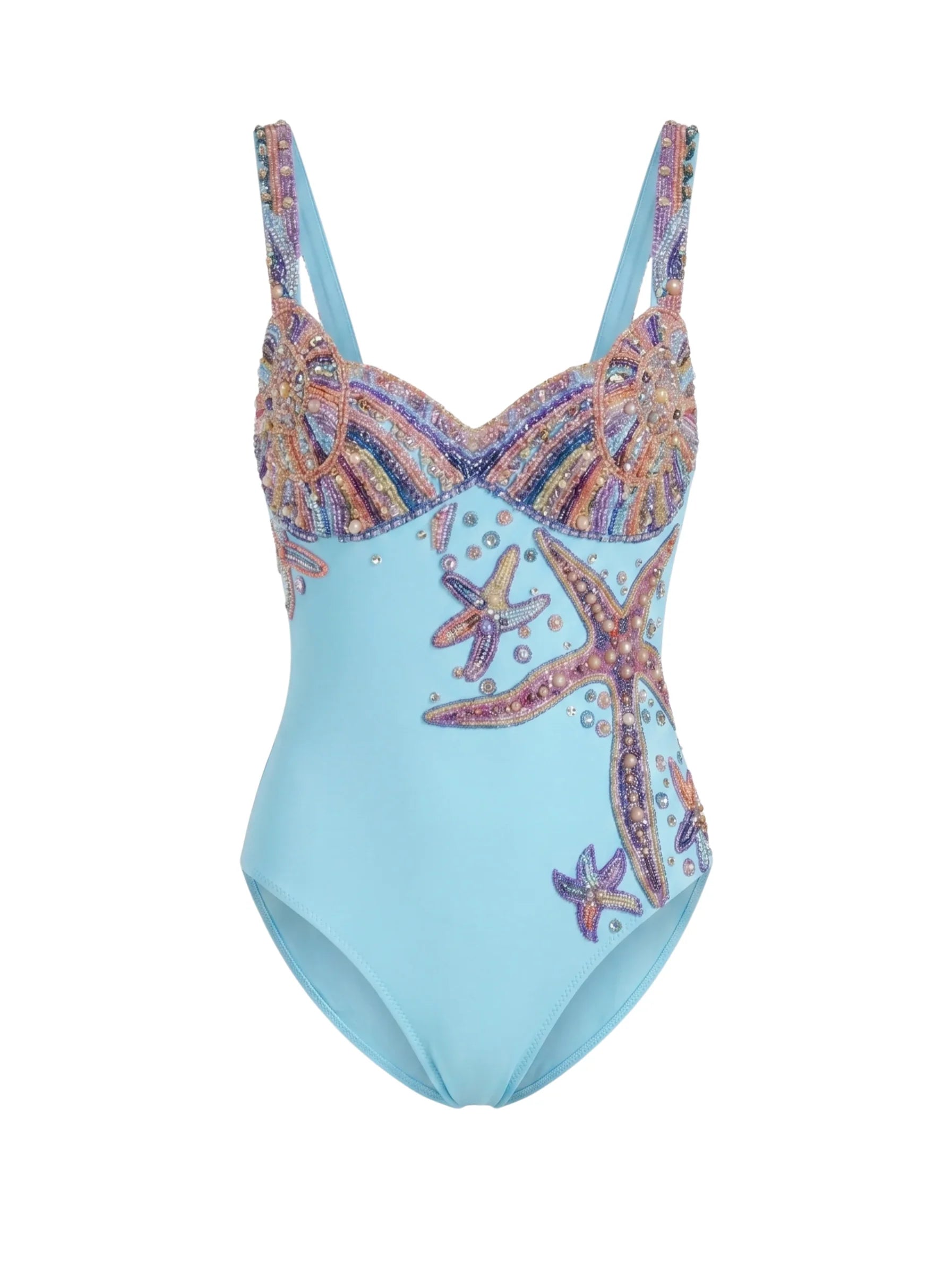 Selene Sea Shell Swimsuit in Aqua