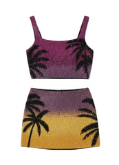 Palm Dusk Mini Skirt