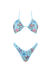 Fia Tropical Hand Embroidered Bikini Top Only