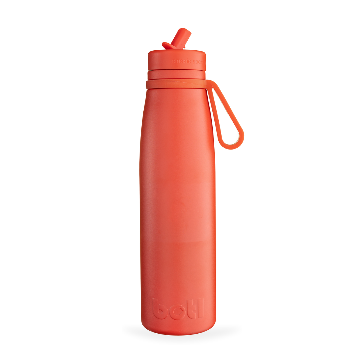 500ml Leakproof Stainless Steel Insulated Bottle With Straw Cap | BOTL | Hot Mess Red