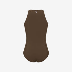 Yemaya One Piece Sleeveless Swimsuit ― Coffee