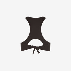Bikini Top Racerfront Tie ― Coffee
