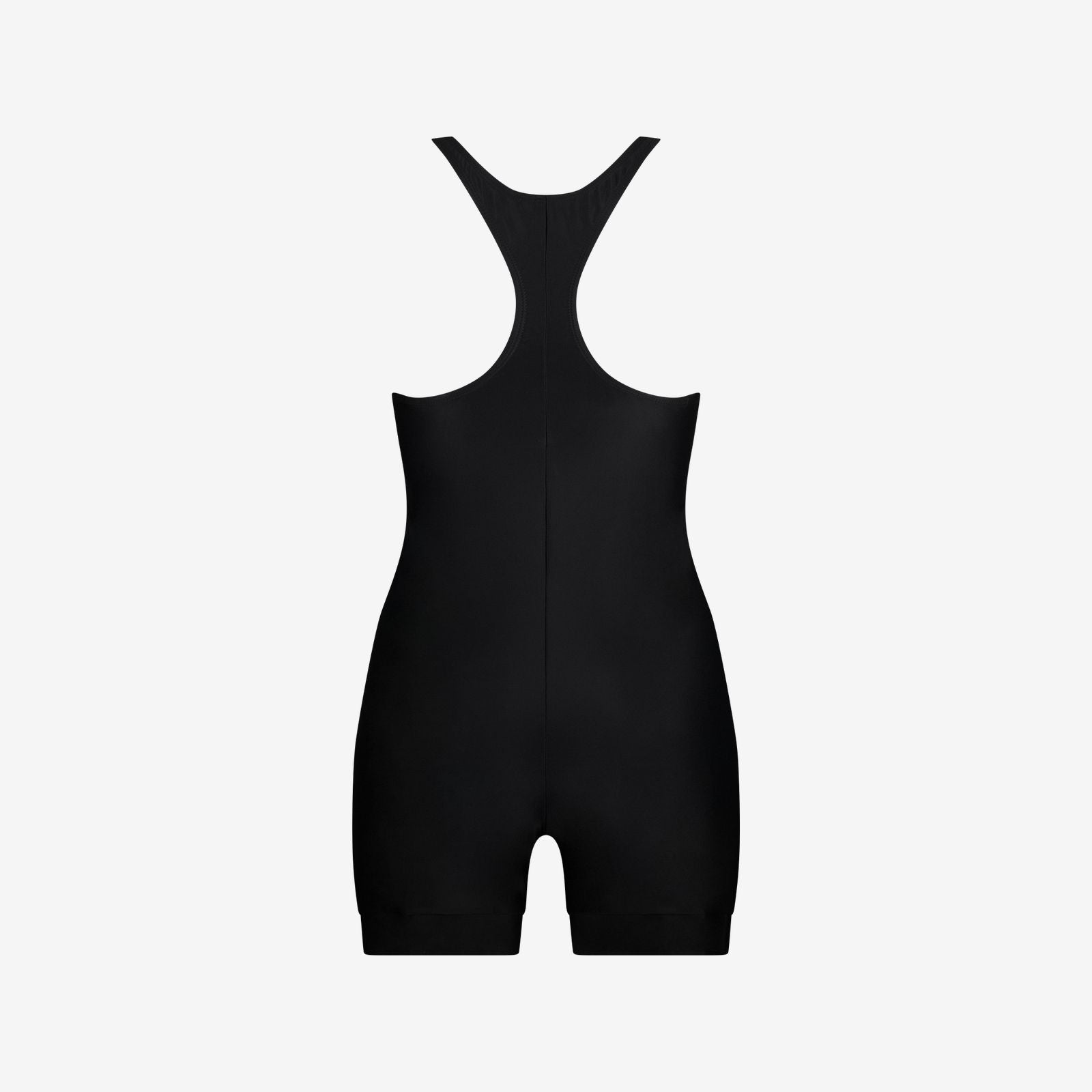 One Piece Swimsuit Boyleg Cut ― Black