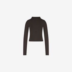 Rash Guard With Zip ― Coffee