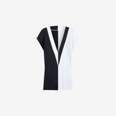 Cover Up ― White / Black Color Block