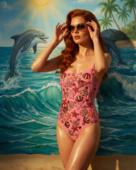 Disney | Oceanus Shell Swimsuit Pink in Stock