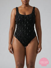Calliope Crystal One Piece Swimsuit Black