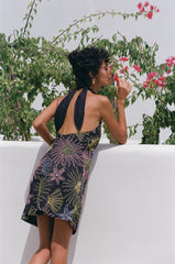 Ann Rose Black Mini Dress