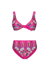 Nebula Shell Bikini Top Fuchsia