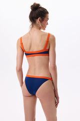 BAGUETTE BIKINI TOP - MARITIME NAVY