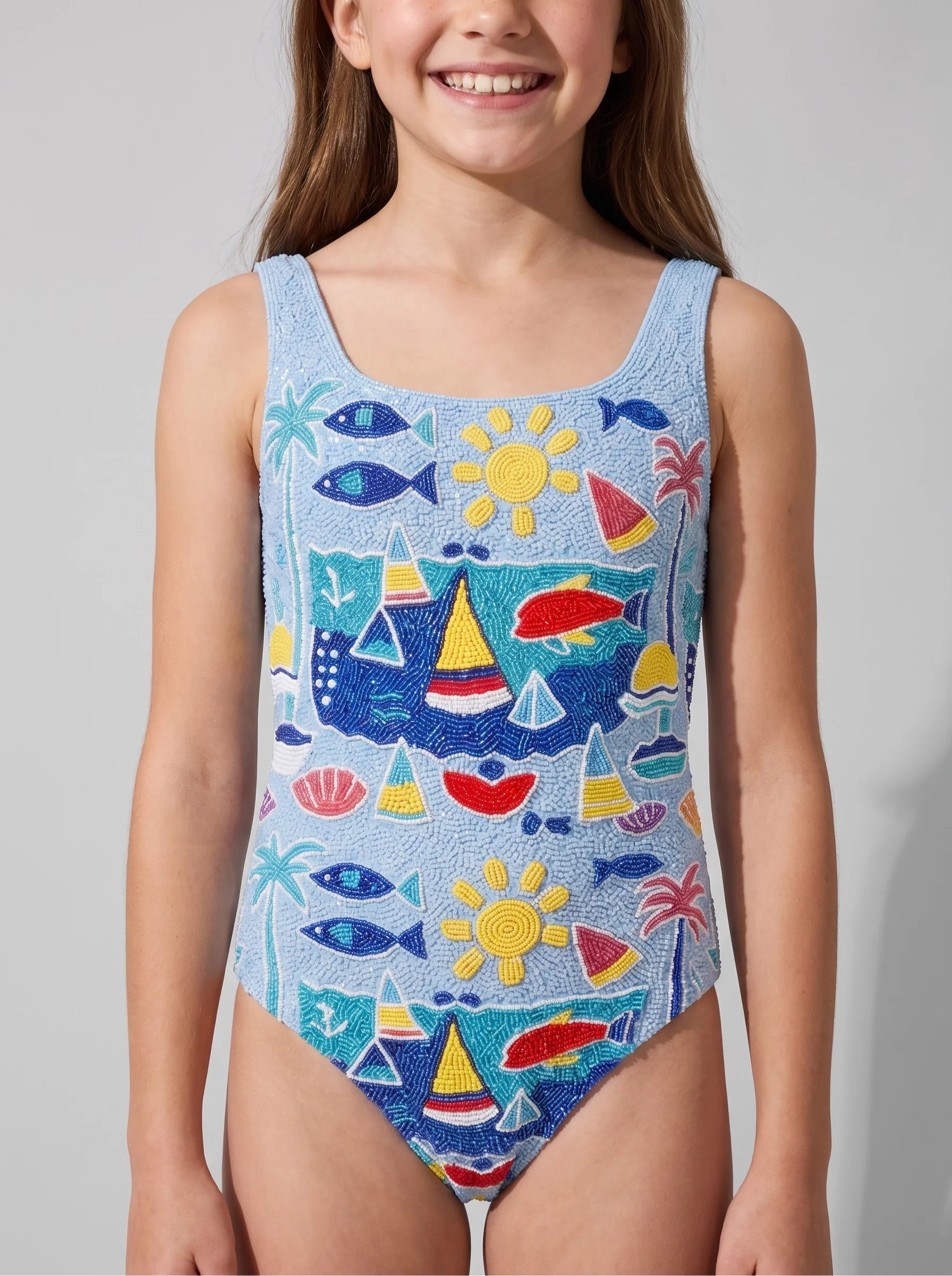 Lume Swell Kids Swimsuit Multi Colour