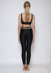 High-Waist Sculpt Leggings - Luxe Poppies
