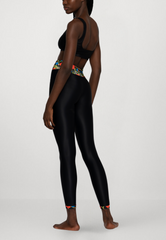 High-Waist Sculpt Leggings - Luxe Poppies