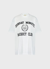 Oversized Collegiate T-Shirt - White/Black