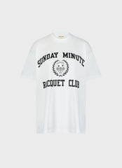 Oversized Collegiate T-Shirt - White/Black