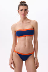 BAGUETTE BIKINI TOP - MARITIME NAVY