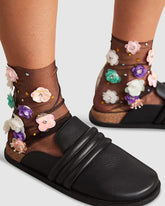 Secret Garden Sock - Black