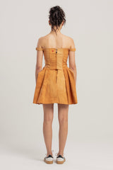 CORSET DRESS - ORANGE