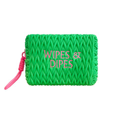 Green Wipes & Dipes Cosmetic Bag