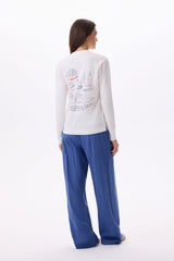 SoHo LOUNGE STRIPED PANTS - ROYAL BLUE