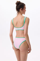 DUET SURF BIKINI TOP - CANDY PINK