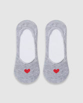 Secret Heart No-Show Sock - 3 Pack