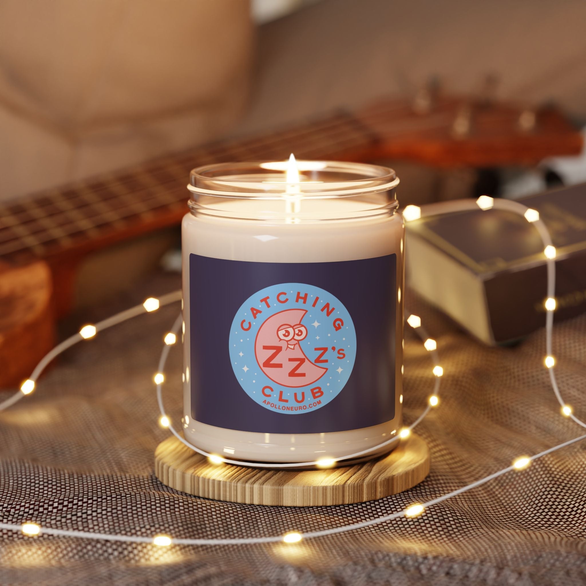 Catching Zzz's Club Unscented Soy Candle – 9oz Relaxing Sleep & Bedtime Gift