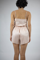 Silk Dreamscape Shorts Transcendent Pink