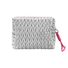 Squishy Silver Make Up Bag