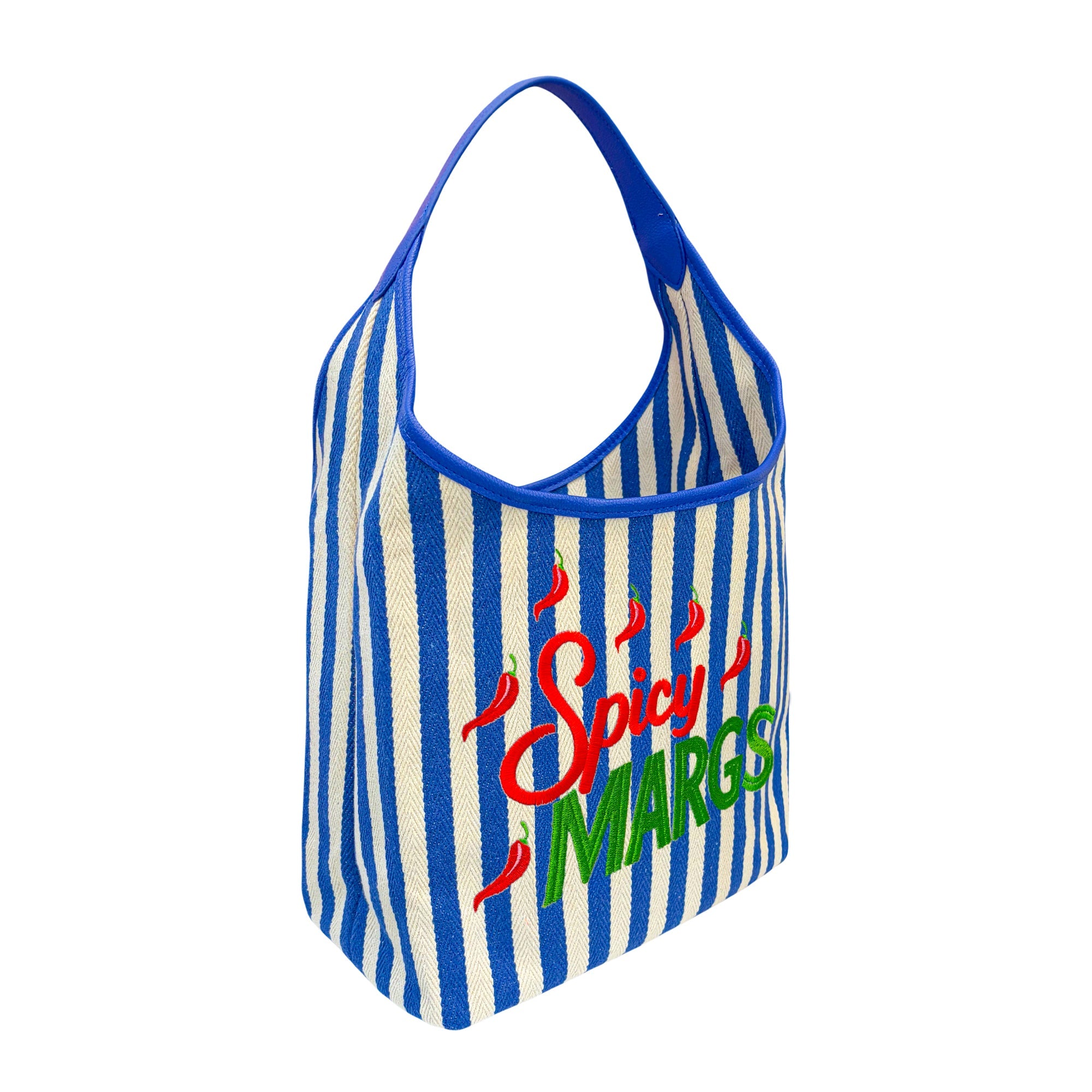 Blue Spicy Margs Striped Bag