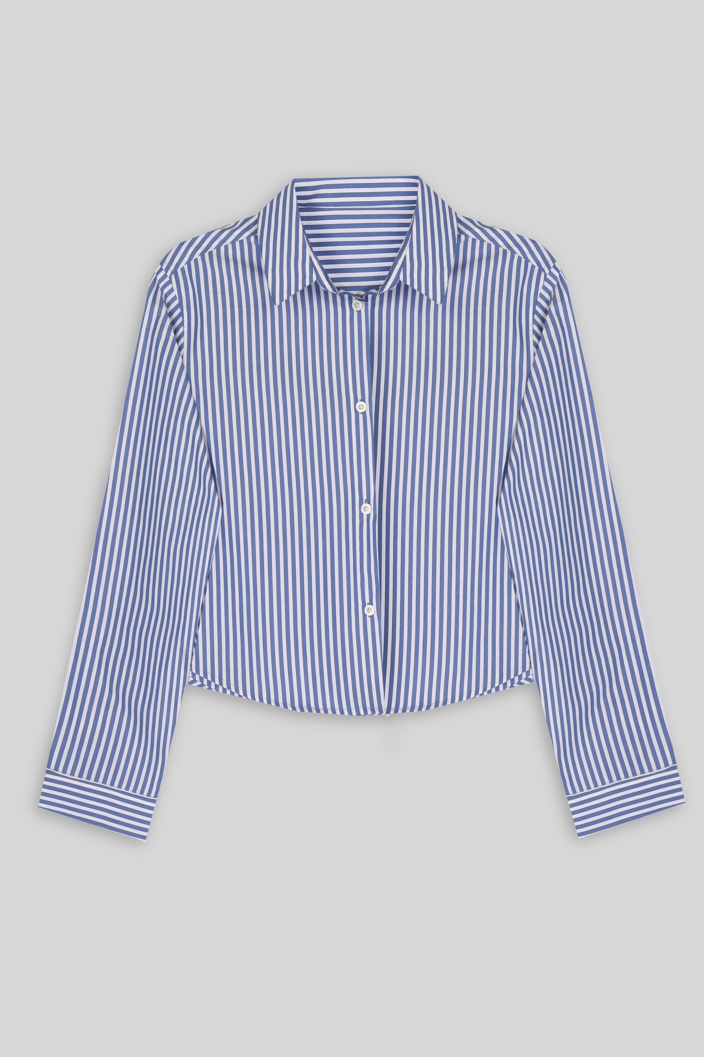 MINI SHIRT- POPLIN CROPPED SHIRT