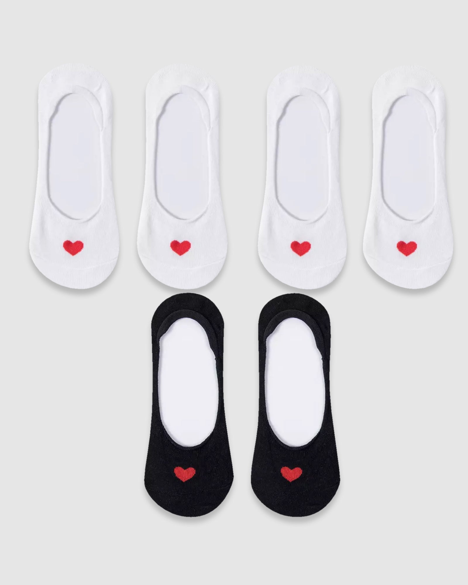 Secret Heart No-Show Sock - 3 Pack