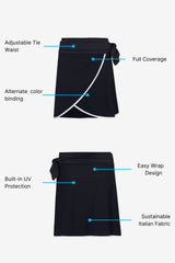 Wrap Skirt ― Black / White