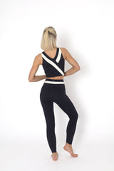 YOGAFLOW WRAP WAIST LEGGINGS DUO BLACK