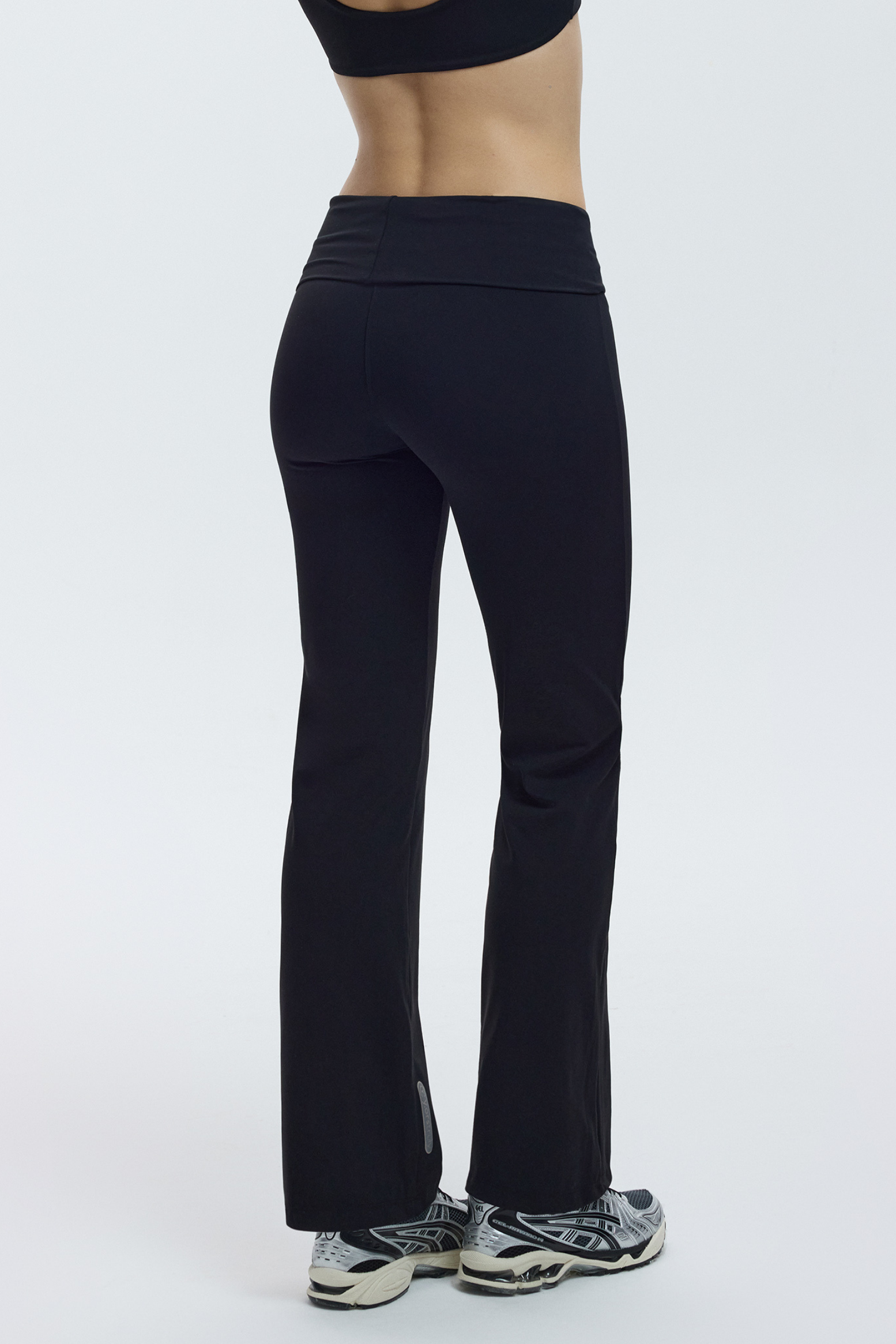 FOLD OVER LEGGING - CHARCOAL