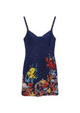 Disney | Oceanus Neptune Thin Strap Dress in Navy