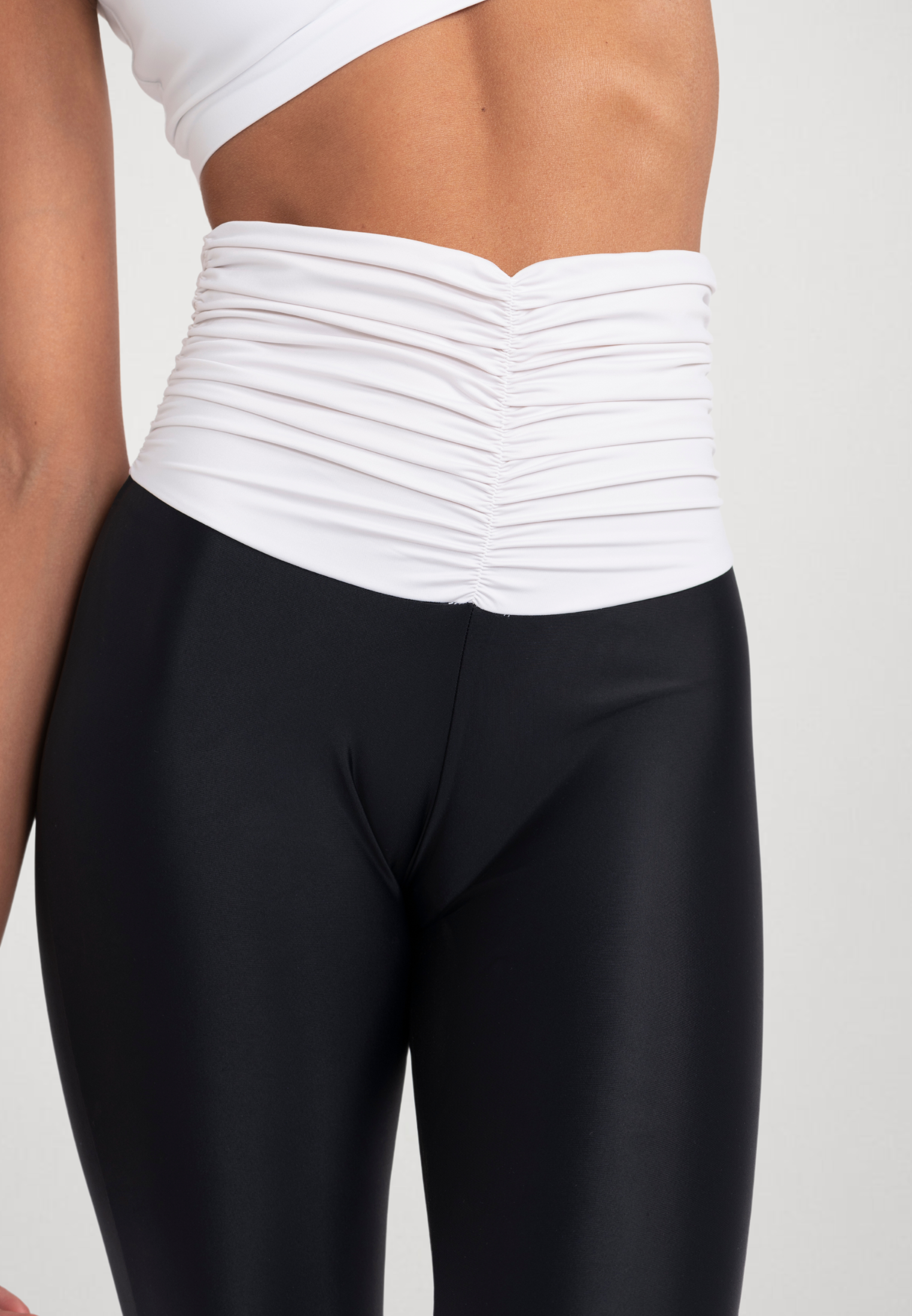 High-Waist Sculpt Leggins Black&White